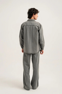 OEM Men's Casual Outerwear Oversized <b>Denim</b> Button-Up <b>Coat</b> with Cotton Filling and Waterproof Feature for Winter - Product Image 4