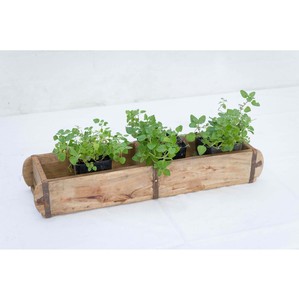 Outdoor Solid <b>Wooden</b> Brick Mould <b>Rustic</b> Garden Planter Herb Pot Holder Decorative Patio Display Piece <b>Wooden</b> Brick Mould - Product Image 2