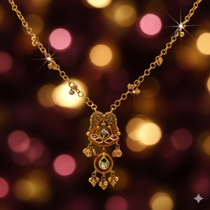 Collar de Oro Antiguo de 22K con Sello BIS - Joyería Tradicional Hecha a Mano en Oro Amarillo AU916 - Product Image 2