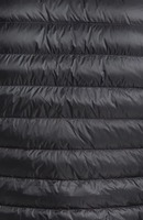 Chaqueta Híbrida Negra Unisex Personalizada al por Mayor con Cremallera Frontal, Capucha y Burbujas, Abrigo Ligero y Cálido para Invierno, Ropa Exterior para Exteriores OEM