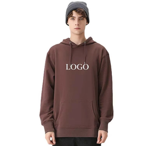 เสื้อสเวตเชิ้ตมีฮู้ดขนาดใหญ่สำหรับผู้ชาย สีพื้น ผ้าฟลีซ สวมใส่สบาย ทรงปกติ เหมาะสำหรับฤดูใบไม้ร่วง - Product Image 4