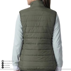 Chaqueta Acolchada Impermeable con Capucha y Estampado Frontal de Logotipo Personalizado de Alta Calidad para Hombre, Sin Mangas, Unisex, para Invierno y Actividades al Aire Libre - Product Image 5