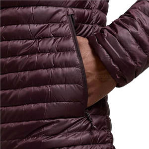 Giacca Imbottita in Piuma con Cappuccio per Uomo, <span class=keywords><strong>Marrone</strong></span> Scuro, Zip Integrale, Collo Alto, Stile Casual, Vestibilità Regolare, in Poliestere - Product Image 3