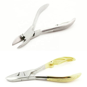 Coupe-ongles professionnel en acier inoxydable pour salon, avec une large ouverture de mâchoire et des lames courbées/droites pour les ongles épais/des doigts/des orteils - Product Image 1