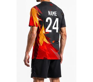 Maillot de football personnalisé sublimé surdimensionné, style vintage, impression gratuite, uniforme de football en Spandex/Polyester - Product Image 5