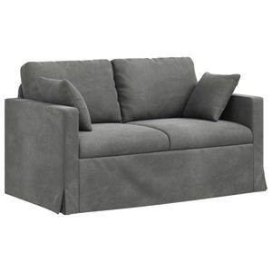 Sofá de terciopelo gris oscuro para sala de estar, 54,33 x 30,71 x 31,50 pulgadas - Product Image 2