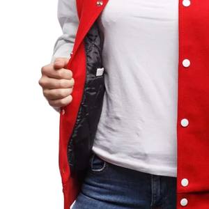 <b>Women's</b> Canvas Quilted Winter Breathable Reversible Windproof Varsity Jacket Logo Front Full Sleeve Regular Fit Turn Collar - Product Image 6