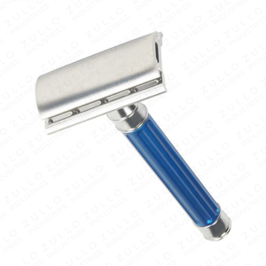 Maquinilla de Afeitar de Seguridad Azul Reutilizable de Alta Calidad, Maquinilla de Afeitar Manual de Doble Filo para Hombres, Uso Profesional de Barbería - Product Image 6