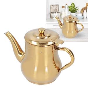 Tetera de latón esmaltado premium con silbato, compatible con estufas de gas, con silbato de seguridad para uso doméstico y hotelero. - Product Image 5