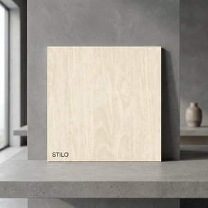 Carreaux de sol en céramique de porcelaine à texture bois, effet bois ivoire, nano-polis, résistants aux acides, antidérapants, 600x600mm - Product Image 5