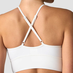 Ropa Deportiva de Verano, Bra Deportivo con Tirantes Cruzados en la Espalda, Cuello en V, Ajuste Ceñido y Elástico para Entrenamiento - Product Image 4