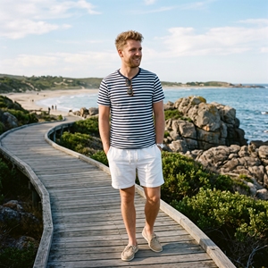 T-shirt décontracté d'été pour homme grande taille à manches courtes, col rond, 100% coton jersey, imprimé en sérigraphie - Product Image 2