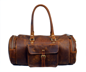 Bolsa de Viaje Resistente y Duradera de Cuero Genuino, Bolsa de Fin de Semana para Hombres y Mujeres, para Uso en Viajes al Aire Libre y de Oficina - Product Image 6