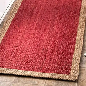 Tapis et carpettes en jute tressé, fabriqués à la machine, pour grandes surfaces, décoratifs, écologiques, antibactériens et antidérapants - Product Image 1