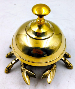 <b>Brass</b> Spider Shaped Service <b>Bell</b> Novelty Hand Press Table <b>Bell</b> Sculptural Reception Desk Accessory for Hotel Restaurant Office - Product Image 4