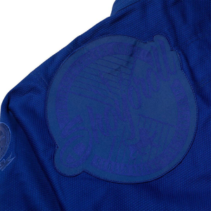 Traje de Jiu Jitsu Azul Shoyorol Batch 81, Uniformes de Edición Limitada Hechos a Medida, Kimono de Jiu Jitsu Personalizado de la Mejor Calidad OEM - Product Image 4