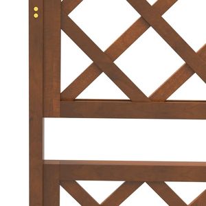 Jardinière en bois avec treillis pour cultiver légumes, herbes et fleurs dans un potager surélevé - Product Image 4