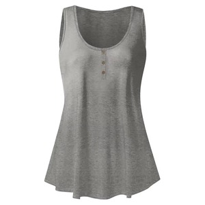Bamboo Fiber Eco-Friendly Tank <b>Top</b> Polyester Moisture Wicking Tank Athletic Gym Workout Tank <b>Top</b> Fashion Ribbed Cotton Tank - Product Image 1