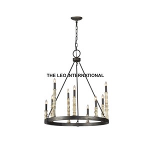 Hotel American <b>Ceiling</b> Antique Color Metal Crown Design Luxury Europe Other Home Decor Pendant <b>Light</b> Crystal Chandelier - Product Image 5