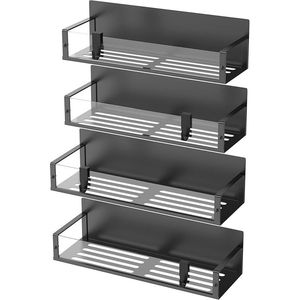 Set di 4 Organizzatori Magnetici Trasparenti per Spezie, per Frigorifero e Forno, Gestione Efficiente della Cucina - Product Image 6