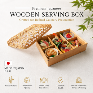 Caja de Madera Premium para Servir Alimentos, Estilo Japonés, para Presentación de Comida Fina en Hoteles, Restaurantes, Sushi, Horeca, Ecológica - Product Image 4