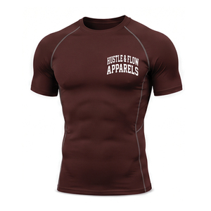 Vêtements d'entraînement sportifs haute performance, t-shirt de compression avec logo personnalisé, t-shirts de compression anti-transpiration - Product Image 2