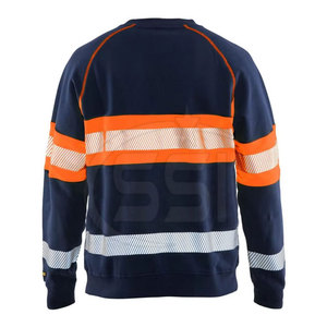 Multipurpose Safety Sweatshirt ANSI Class 2 Waterproof <b>LED</b> Flash Reflective Clothing Logo Suitable for Industrial Commercial - Product Image 6