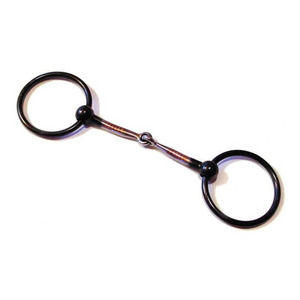 บิตม้าสแตนเลสแบบ Snaffle พร้อมห่วงรูปตัว D อุปกรณ์ขี่ม้าสำหรับการฝึกขี่และการดูแลม้า - Product Image 1