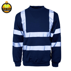 Wholesale Construction Working Long Sleeve <b>Work</b> Wear Hi Vis Sweatshirt Hoodie With Reflective Tape - Product Image 6