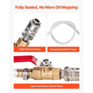 Pompa Manuale per Trasferimento Fluidi da 7,5 L con 8 Adattatori ATF e 47 Uscite, Kit di Ricarica ATF per Fluidi di Trasmissione - Product Image 2