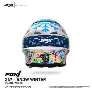 JPX หมวกกันน็อค Fox1ลายซูเปอร์โมโตครอสแบบแม่ลาย x 47ให้การปกป้องที่เหนือกว่าและมีสไตล์ที่โดดเด่นสำหรับประสบการณ์มอเตอร์ไซค์วิบากที่ยอดเยี่ยม - Product Image 2