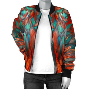 Chaqueta Bomber Personalizada para Mujer, Colorida, de Alta Calidad, con Hermosos Estampados Florales, Chaqueta Casual a la Moda - Product Image 2