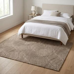 Premium Hand Tufted Wool Area <b>Rug</b> Handmade Custom Carpet Modern Solid Color Soft <b>Natural</b> Wool Non-Slip Washable Eco-friendly <b>Rug</b> - Product Image 1