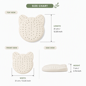 Almohada de Látex Suave de Forma Redonda Natural, Diseño de Puntos Transpirable, Soporte Moderno para el Cuello, Ecológica, Hipoalergénica y Refrescante - Product Image 4