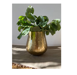 Gold Luxury Brass Planter Pot Manufacturer & Supplier Brass Planter Decorative Pot <b>Vase</b> Handicrafts Planter Sets - Product Image 2
