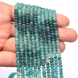 Perles facettées rondes en Grandidierite AAA+ de 5 mm, pierres semi-précieuses naturelles rares en Grandidierite, coupées à la main, perles en vrac pour bijoux - Product Image 3