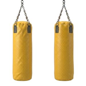Saco de Boxeo Colgante de Cuero Azul Premium para Entrenamiento Físico, Ejercicio en Gimnasio y Práctica Diaria - Product Image 6