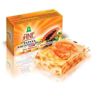 Jabón en Barra Hidratante Herbal Blanqueador de Piel Pura con Fruta de Papaya, Jabón de Baño Transparente - Product Image 1