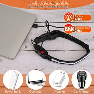 Collare per Cani LED con 9 Colori, Impermeabile IPX7, Ricaricabile USB, Collare Luminoso di Sicurezza Notturna per Animali Domestici - Product Image 5