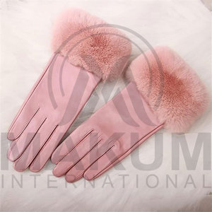 Gants de mode en cuir de qualité supérieure pour femmes, gants d'hiver confortables, coupe-vent et imperméables, compatibles avec les écrans tactiles - Product Image 4