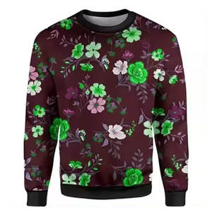 Sudaderas de secado rápido y duraderas con cuello redondo para hombre, sudadera de sublimación, fabricante profesional, diseño superior, sudadera de sublimación para hombre - Product Image 1