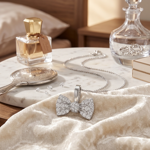 Collar con Colgante de Diamante Natural Chapado en Oro Puro de 10K, Joyería Fina Personalizable para Mujer, Moda Elegante para Fiestas - Product Image 6