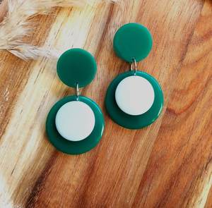 Pendientes colgantes de resina con acabado vintage para regalo, eventos festivos, elegantes, llamativos, de acrílico, para mujer, accesorios de moda para fiestas. - Product Image 5