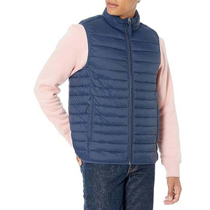 2026 Factory Best Sale Attractive Winter Sleeveless Puffer Jacket <b>Vest</b> Waterproof Hooded Collar Pocket Sheep Skin High Street - Product Image 1