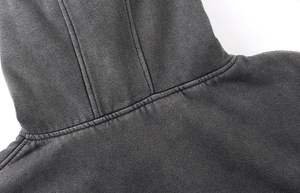 Sudadera con capucha personalizada con cremallera, sudadera con capucha de algodón y forro polar, chaqueta con capucha estilo streetwear, fabricante OEM - Product Image 6