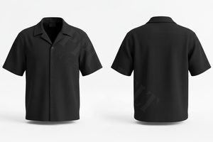 Chemise habillée boutonnée à manches courtes, élégante et tendance, pour soirée, avec logo personnalisé, décontractée, légère, en coton, pour l'été - Product Image 2