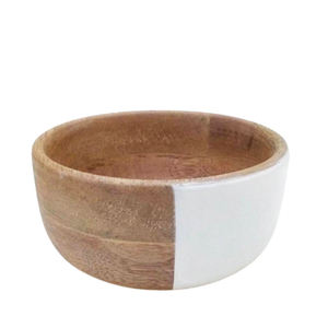 ชามไม้ทำมือรูปทรงและขนาดตามสั่ง พร้อมลายดอกไม้ สำหรับเสิร์ฟอาหาร ของขวัญ ภาชนะบนโต๊ะอาหาร ของใช้ในครัวเรือน งานแต่งงาน - Product Image 3