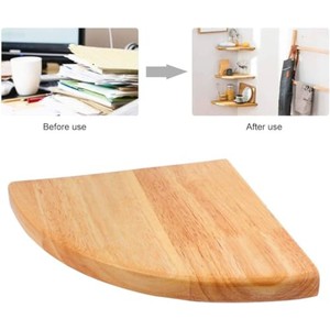 Handcrafted Teak Wood <b>Corner</b> <b>Floating</b> <b>Shelf</b> - Wholesale B2B - Product Image 3