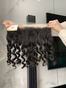 Pelucas Frontales de Cabello Remy de Lujo de 28 Pulgadas, las Más Vendidas de Fábrica en Vietnam, Extensiones de Cabello Humano con Textura Rizada/Ondulada, Todos los Colores, las Mejores - Product Image 4