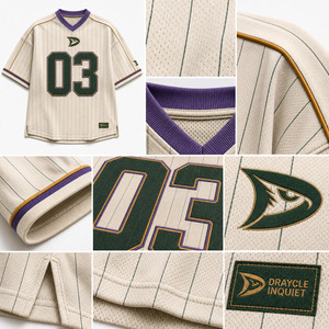 Men's <b>Soccer</b> Jersey V-Neck Pinstripe Mesh Short Sleeve Breathable Athletic Wear Number 03 Embroidery Front Logo - Product Image 6
